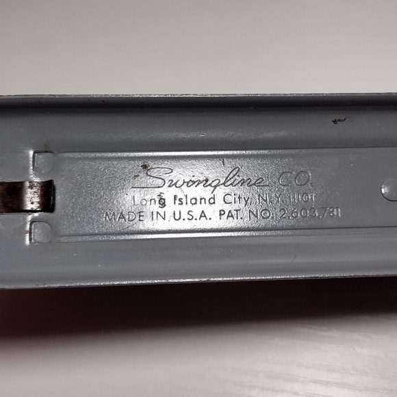 Swingline Vintage Gray Stapler 415 Heavy Duty Made in USA - Picture 4 of 6